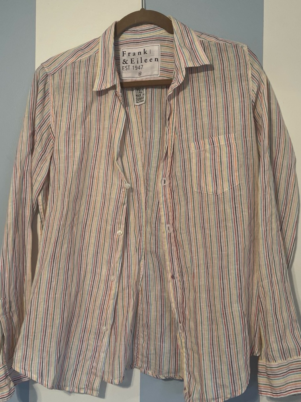 Frank & Eileen “Barry” 110% linen Button-Down Shirt